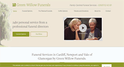 Desktop Screenshot of greenwillowfunerals.com