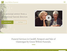 Tablet Screenshot of greenwillowfunerals.com